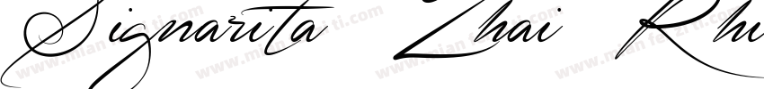Signarita Zhai Rhian字体转换